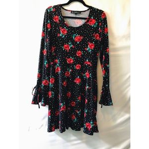 Derek Heart Black & Rose Dress